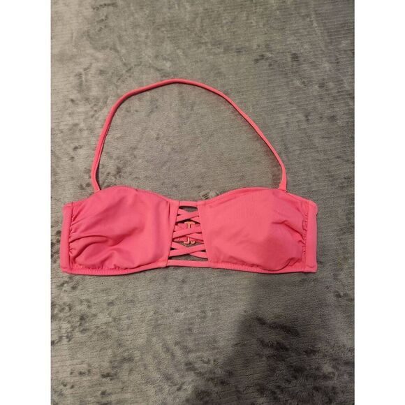 Victoria's Secret Size M Pink Bandeau Strapless Bikini Top - Picture 1 of 3